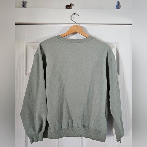 Disney Crewneck Sweatshirt. Rare Green with Embroidered Mickey Mouse - Picture 5 of 5